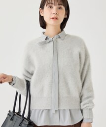 【フォックス&カシミヤ】軽くて暖かいプレミアム ヘアリーニット