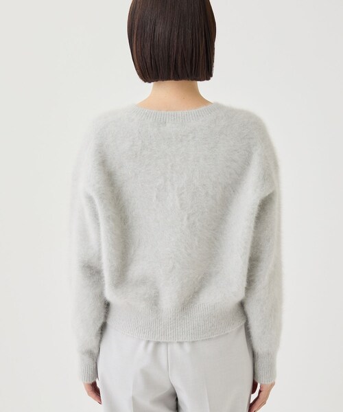 INDIVI（インディヴィ）の「【フォックス＆カシミヤ】軽くて暖かいプレミアム ヘアリーニット（ニット/セーター・レディース・ブラウン系/ネイビー/ライトグレー・13/38/05）」の19枚目の写真