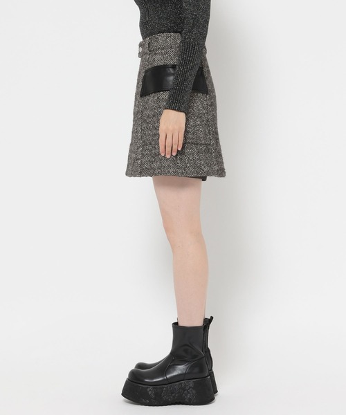HARE(ハレ)の「ヘリンボーンワークミニスカート(HARE)(スカート・レディース・ブラウン/ブラック・FREE)」の19枚目の写真