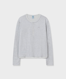 レイヤードヘンリーネックニット (GREY BLUE)_GCCUJTS01GB