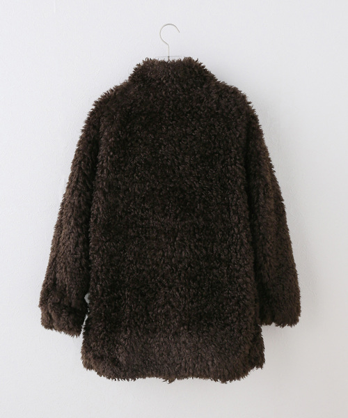 COYSEIO 038(コイセイオ 038)の「【Geek Office / ギークオフィス】COYSEIO / SOFR FUR COAT(その他アウター・レディース・グレー・SMALL)」の2枚目の写真