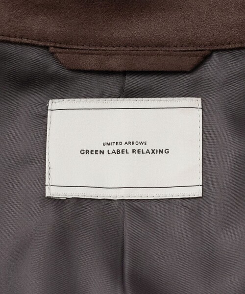 green label relaxing(グリーンレーベルリラクシング)の「ポリエステル スエードライク ブルゾン(ブルゾン・メンズ・ブラック/ダークブラウン・M/XL/L/S)」の6枚目の写真