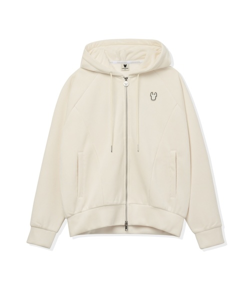 LIFE WORK(ライフワーク)の「レディース ベロアラドックコーデュロイフードジップアップ(パーカー・レディース・ブラウン/アイボリー・FREE)」の1枚目の写真