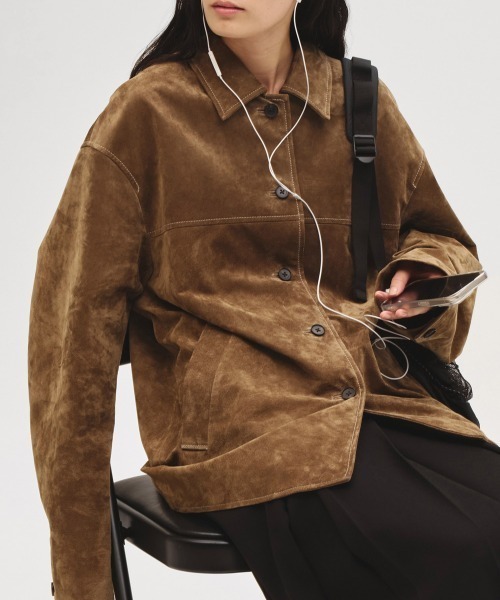Suede Soutiencollar Jacket（テーラードジャケット）｜TODAYFUL