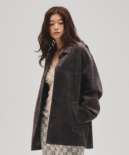 Suede Soutiencollar Jacket（テーラードジャケット）｜TODAYFUL