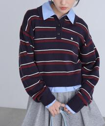 ◆【フリーズマート別注】POLO BCS ボーダーポロニット