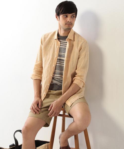 UNITED ARROWS(ユナイテッドアローズ)の「UAS カラー リネン SML/WD◆(シャツ/ブラウス・メンズ・ピンク/ケリー/ライトブルー/イエロー・LARGE/MEDIUM/SMALL/X-LARGE/X-SMALL/XX-LARGE)」の14枚目の写真