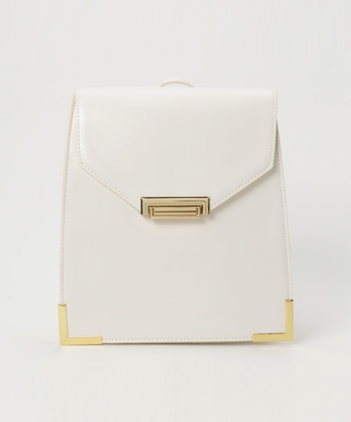 WEGO（ウィゴー）の「WEGO/2WAY金具リュック（バックパック/リュック・レディース・ホワイト/ブラウン/ブラック・FREE）」の16枚目の写真