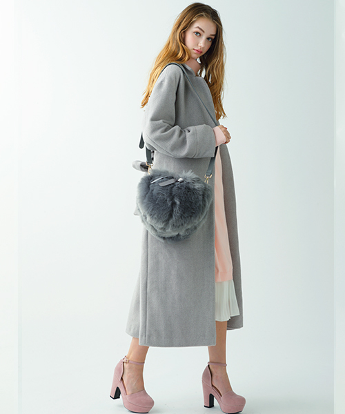 MICOAMERI(ミコアメリ)の「ロングガウンコート(その他アウター・レディース・グレー/ブラック/ブラウン系その他・FREE)」の11枚目の写真