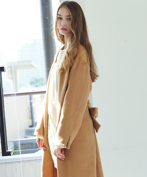 MICOAMERI(ミコアメリ)の「ロングガウンコート(その他アウター・レディース・グレー/ブラック/ブラウン系その他・FREE)」の18枚目の写真