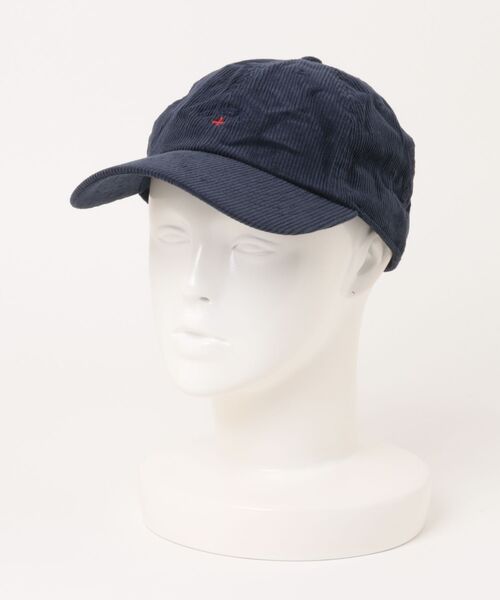 ENER（イーエヌイーアール）の「コーデュロイ エンブロイド キャップ “CROSS"（キャップ・メンズ・グレー/ブラック/ベージュ/ネイビー・FREE）」の4枚目の写真