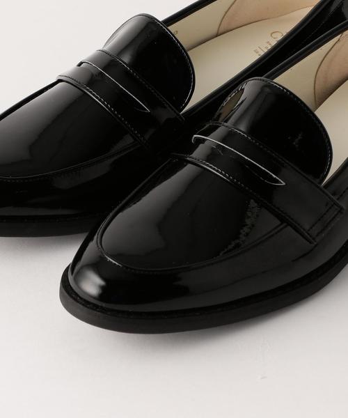 Boisson Chocolat(ボワソンショコラ)の「BBC ペニーローファーFLT○(ローファー・レディース・ホワイト/ブラック・22.5cm/23cm/25cm/23.5cm/22cm/24cm/24.5cm)」の3枚目の写真