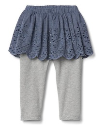 GAP | Gap アイレットシャンブレースカート付きレギンス(レギンス/スパッツ)