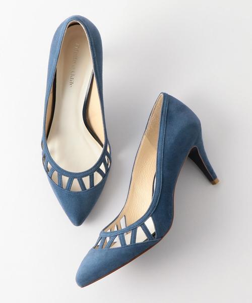 ODETTE E ODILE（オデットエオディール）の「OFD オープンパターン パンプス70（パンプス・レディース・ベージュ/ネイビー/パープル/ブラック・22.5cm/22cm/24cm/23cm/24.5cm/23.5cm）」の4枚目の写真