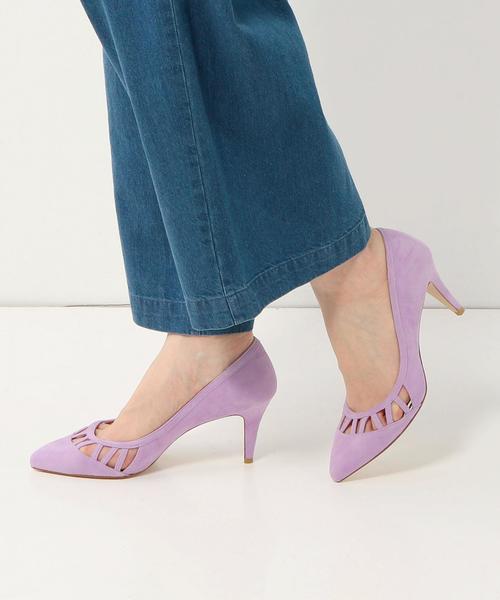 ODETTE E ODILE（オデットエオディール）の「OFD オープンパターン パンプス70（パンプス・レディース・ベージュ/ネイビー/パープル/ブラック・22.5cm/22cm/24cm/23cm/24.5cm/23.5cm）」の7枚目の写真