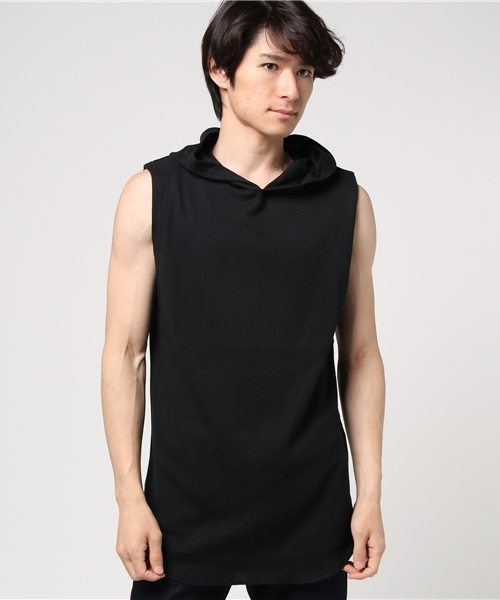 WEGO(ウィゴー)の「WEGO/ワッフルノースリーブパーカー(Tシャツ/カットソー・メンズ・レッド系その他5/ホワイト系その他5/ブラック/ホワイト・LARGE/MEDIUM)」の10枚目の写真