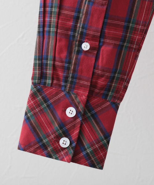 merc london(メルクロンドン)の「タータンチェックシャツ(シャツ/ブラウス・メンズ・レッド/ブルー・LARGE/MEDIUM/SMALL/X-SMALL/X-LARGE)」の7枚目の写真