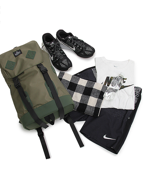 REGiSTA(レジスタ)の「PVC高密ナイロン/マットポリウレタンバックパック(バックパック/リュック・メンズ・カーキ/ネイビー/ブラック・FREE)」の22枚目の写真