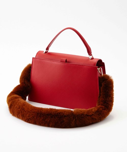 Gem.（ジェム）の「【Gem.】ワンハンドルフラップショルダー　011112643    （ショルダーバッグ・レディース・グレー/ブラウン/レッド/ブラック・FREE）」の4枚目の写真