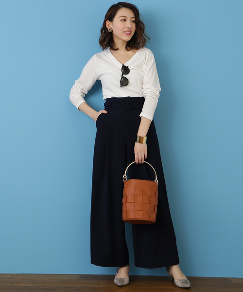 N.(N. Natural Beauty Basic)(エヌエヌナチュラルビューティーベーシック)の「ベーシックカットソー(Tシャツ/カットソー・レディース・ブラック/グレー/ホワイト/ホワイト系その他・MEDIUM)」の16枚目の写真