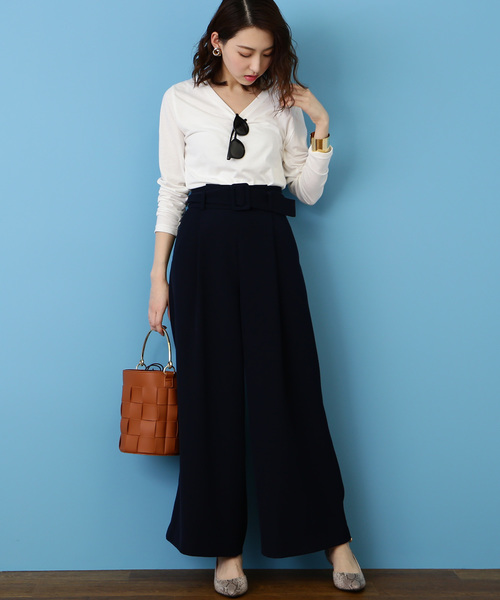 N.(N. Natural Beauty Basic)(エヌエヌナチュラルビューティーベーシック)の「ベーシックカットソー(Tシャツ/カットソー・レディース・ブラック/グレー/ホワイト/ホワイト系その他・MEDIUM)」の17枚目の写真