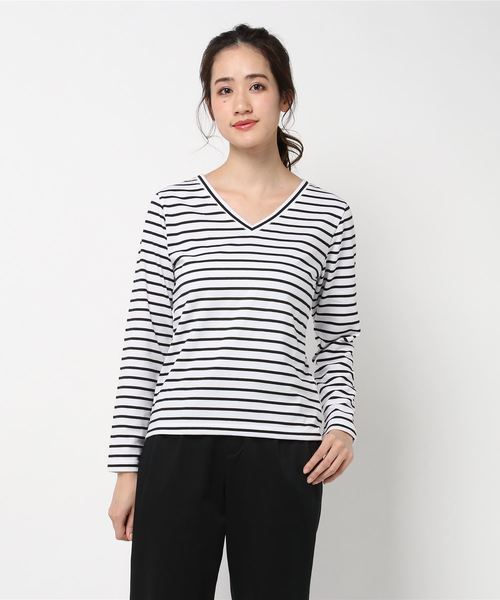 N.(N. Natural Beauty Basic)(エヌエヌナチュラルビューティーベーシック)の「ベーシックカットソー(Tシャツ/カットソー・レディース・ブラック/グレー/ホワイト/ホワイト系その他・MEDIUM)」の20枚目の写真