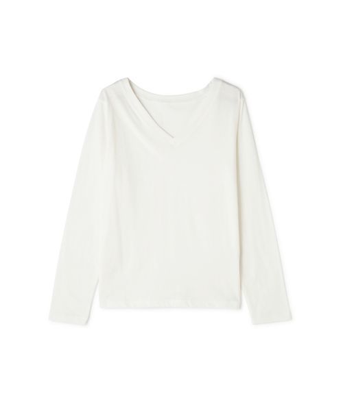 N.(N. Natural Beauty Basic)(エヌエヌナチュラルビューティーベーシック)の「ベーシックカットソー(Tシャツ/カットソー・レディース・ブラック/グレー/ホワイト/ホワイト系その他・MEDIUM)」の10枚目の写真