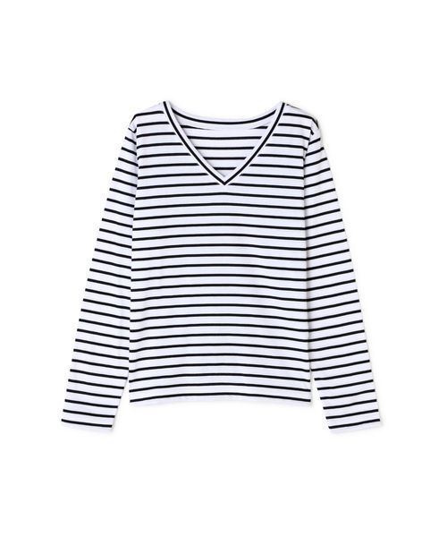 N.(N. Natural Beauty Basic)(エヌエヌナチュラルビューティーベーシック)の「ベーシックカットソー(Tシャツ/カットソー・レディース・ブラック/グレー/ホワイト/ホワイト系その他・MEDIUM)」の8枚目の写真