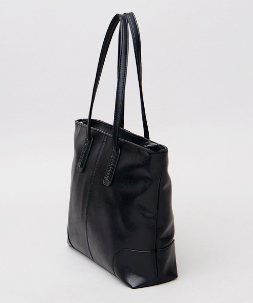 スプリットレザー（牛床革） コンパクト ビジネストートバッグ A4収納