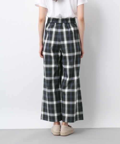 LEPSIM(レプシィム)の「C/Lガララップワイドパンツ 785570(その他パンツ・レディース・ベージュ/ネイビー/ストライプ・MEDIUM/LARGE)」の4枚目の写真