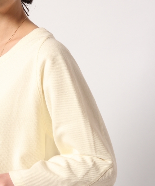 GLOBAL WORK(グローバルワーク)の「【WEB LIMITED】フライスサイドキリカエ8分袖/783437(Tシャツ/カットソー・レディース・ホワイト/ライトグレー/ライトピンク/ネイビー・MEDIUM/LARGE)」の7枚目の写真