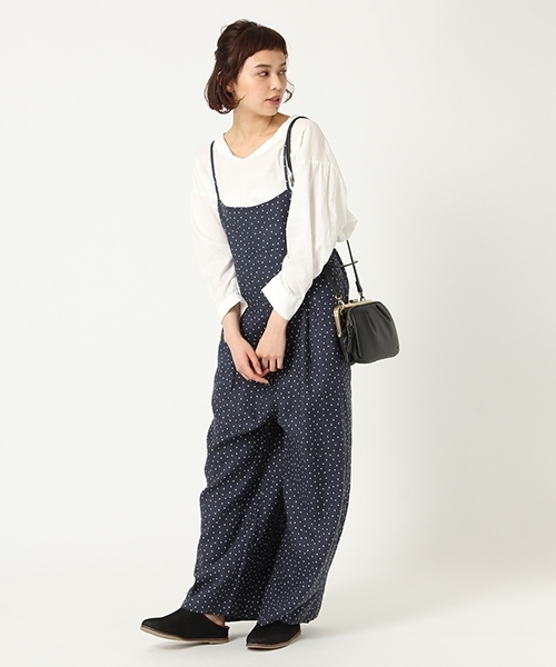 スタディオクリップ　リネン　オールインワン　サロペット　赤　F ✨専用✨スタディオクリップ リネン オールインワン サロペット