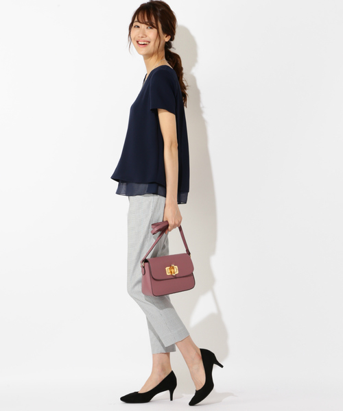 NATURAL BEAUTY BASIC（ナチュラルビューティーベーシック）の「【andGIRL 5月号掲載】〈ウォッシャブル・吸水速乾〉コズミクールクロップドパンツ（その他パンツ・レディース・ブラック系その他/グレー/ネイビー・LARGE/MEDIUM/X-SMALL/XX-SMALL/SMALL）」の17枚目の写真