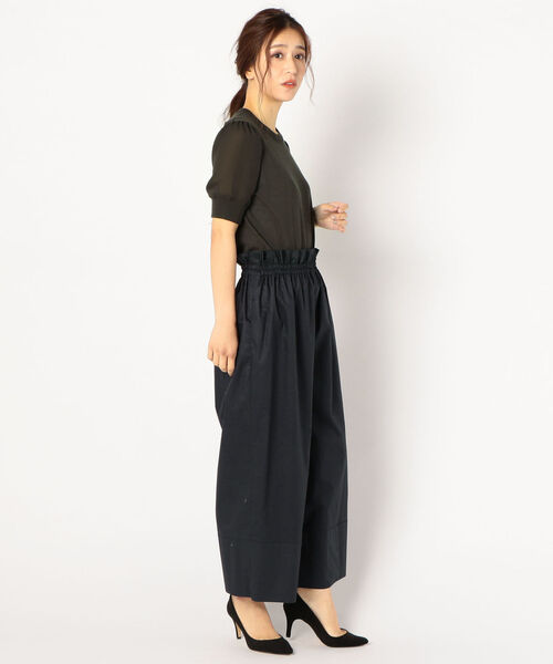 SHIPS(シップス)の「PrimaryNavyLabel:ウエストスピンドルパンツ(その他パンツ・レディース・ネイビー/キャメル・38/36)」の9枚目の写真