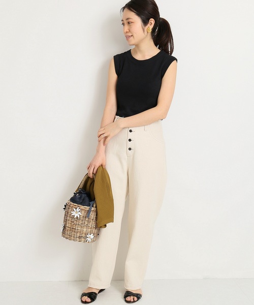 IENA（イエナ）の「ルーズツイルボタンフライパンツ◆（その他パンツ・レディース・ブルー/アイボリー・40/38/36/34）」の14枚目の写真