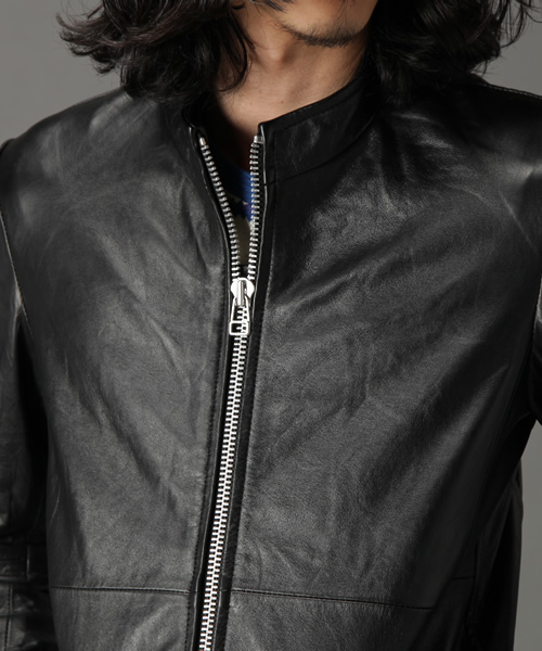 CIAOPANIC(チャオパニック)の「<WEB限定>【1 to 10 people】Big ファスナー Leather JK(ライダースジャケット・メンズ・ブラック・SMALL/MEDIUM/LARGE)」の6枚目の写真