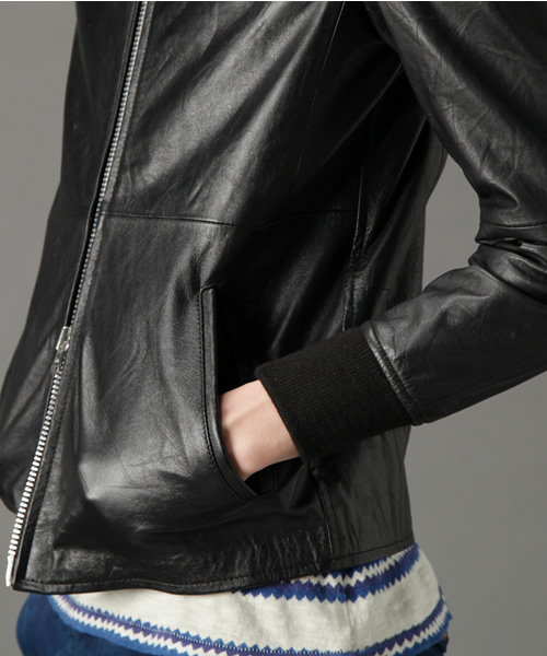 CIAOPANIC(チャオパニック)の「<WEB限定>【1 to 10 people】Big ファスナー Leather JK(ライダースジャケット・メンズ・ブラック・SMALL/MEDIUM/LARGE)」の3枚目の写真