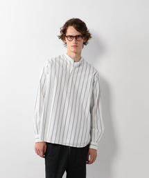 Steven Alan | ＜Steven Alan＞STRIPE BAND COLLAR PULLOVER BOLD SHIRT/シャツ(シャツ/ブラウス)