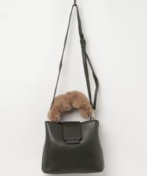 KOBE LETTUCE | エコファーハンドルショルダーバッグ＊レディース/鞄[B1202]神戸レタス(ショルダーバッグ)