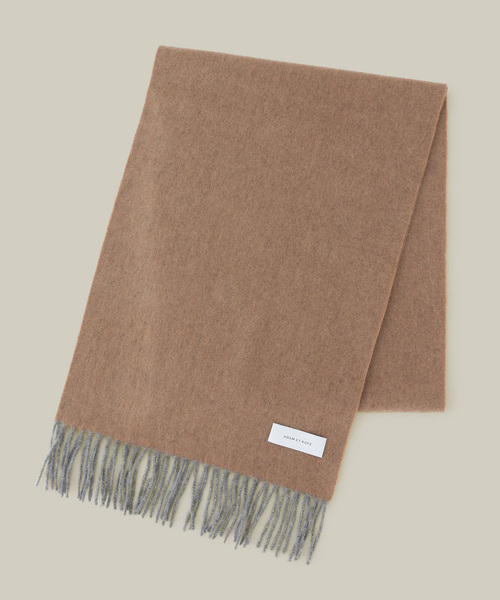 ADAM ET ROPE'（アダムエロペ）の「ベーシックカシミヤマフラー（ストール/ショール・メンズ・ブラック系その他/ベージュ/ネイビー/ブルー系その他4/パープル/オレンジ・FREE）」の3枚目の写真