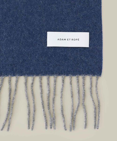 ADAM ET ROPE'（アダムエロペ）の「ベーシックカシミヤマフラー（ストール/ショール・メンズ・ブラック系その他/ベージュ/ネイビー/ブルー系その他4/パープル/オレンジ・FREE）」の9枚目の写真