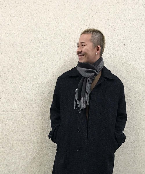 ADAM ET ROPE'（アダムエロペ）の「ベーシックカシミヤマフラー（ストール/ショール・メンズ・ブラック系その他/ベージュ/ネイビー/ブルー系その他4/パープル/オレンジ・FREE）」の10枚目の写真