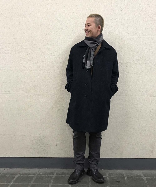 ADAM ET ROPE'（アダムエロペ）の「ベーシックカシミヤマフラー（ストール/ショール・メンズ・ブラック系その他/ベージュ/ネイビー/ブルー系その他4/パープル/オレンジ・FREE）」の11枚目の写真