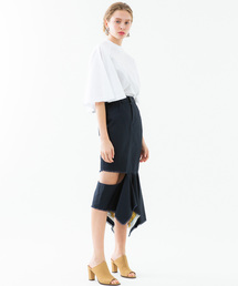 AMERI × STUDIOUS 別注スカート 別注3D FLOWER LAYERED SKIRT(S BLACK): AMERI: WOMENS