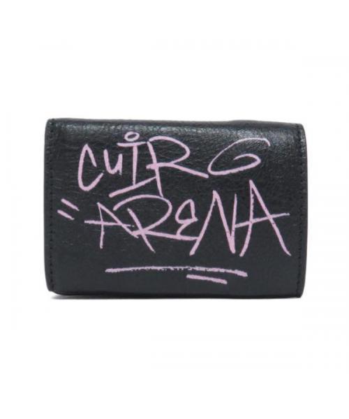 バレンシアガ BALENCIAGA PAPIER MINI GRAFFITI ブランド古着】PAPIER MINI WALLET GRAFFITI（財布