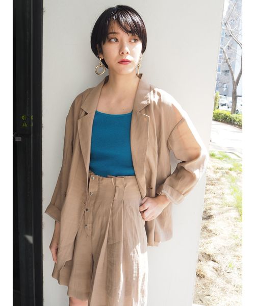 MURUA(ムルーア)の「シアージャケット(テーラードジャケット・レディース・ブラック/ベージュ/その他1・FREE)」の22枚目の写真