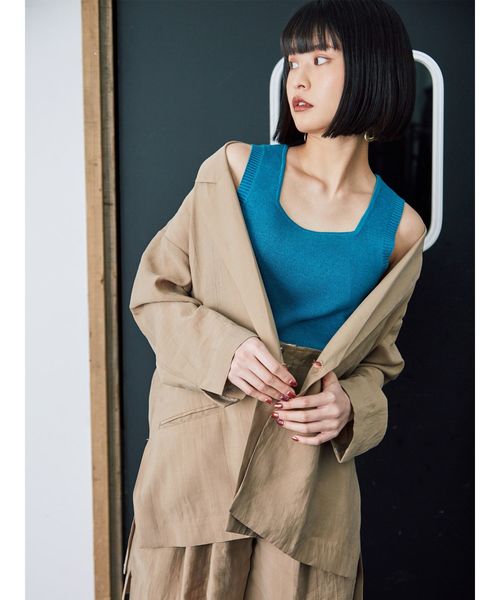 MURUA(ムルーア)の「シアージャケット(テーラードジャケット・レディース・ブラック/ベージュ/その他1・FREE)」の20枚目の写真