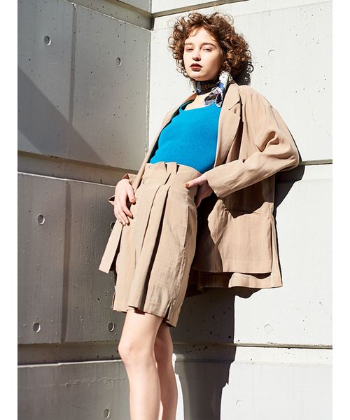 MURUA(ムルーア)の「シアージャケット(テーラードジャケット・レディース・ブラック/ベージュ/その他1・FREE)」の12枚目の写真