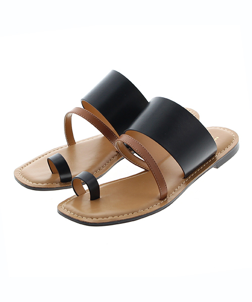 JELLY BEANS（ジェリービーンズ）の「コンビカラートングサンダル(115-8213)JELLY BEANS(ジェリービーンズ)（サンダル・レディース・ブラック/ダークブラウン/カーキ/パープル・LL/S/M/L）」の10枚目の写真