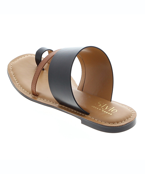 JELLY BEANS（ジェリービーンズ）の「コンビカラートングサンダル(115-8213)JELLY BEANS(ジェリービーンズ)（サンダル・レディース・ブラック/ダークブラウン/カーキ/パープル・LL/S/M/L）」の12枚目の写真